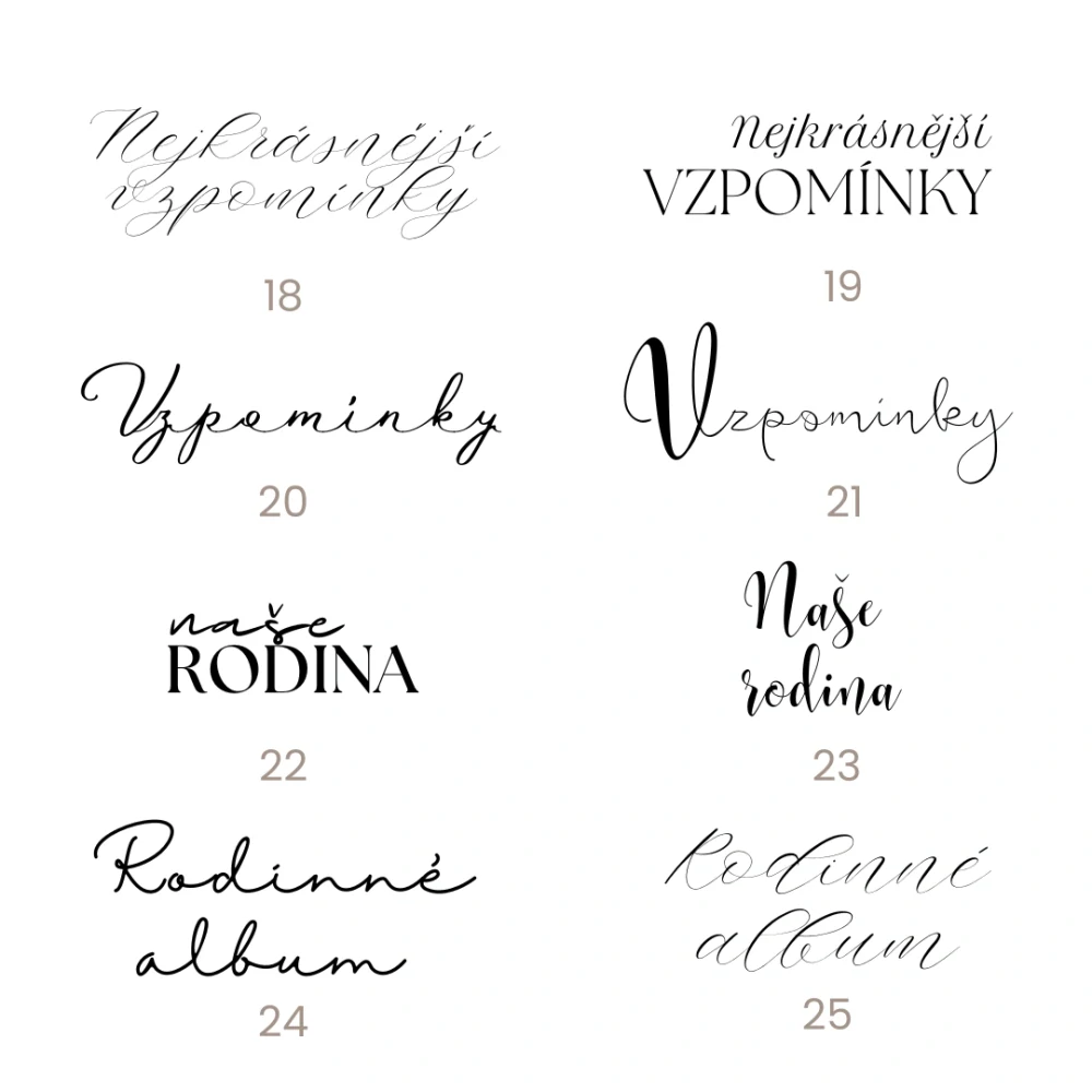 Dřevěné fotoalbum - rodinné s motivem