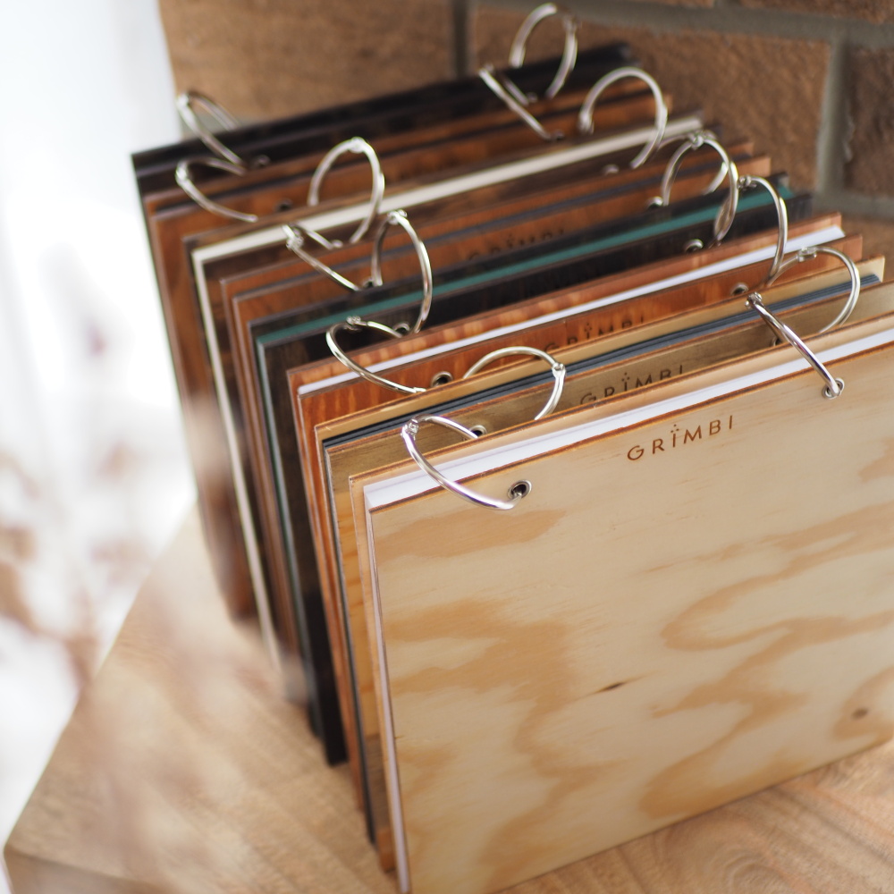 Dřevěné album s rozpojovacími kruhy - přírodní borovice