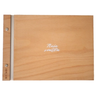 Dřevěné fotoalbum - svatební