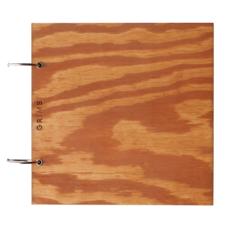 Dřevěné album s rozpojovacími kruhy - skořicová borovice