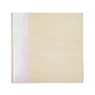 Dřevěné fotoalbum s šitou vazbou – perleť