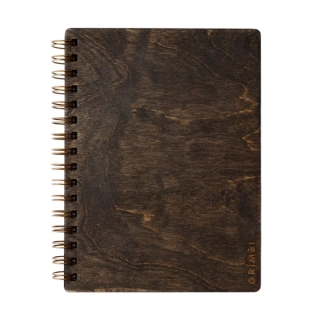 Dřevěný zápisník A5 - antracit