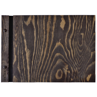 Dřevěné fotoalbum - černá borovice