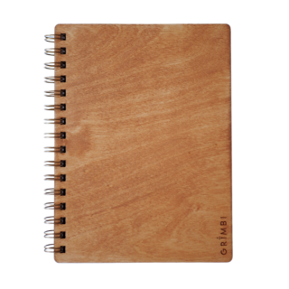 Dřevěný zápisník A5 - skořicový