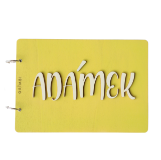 Dřevěný skicák - limetkový