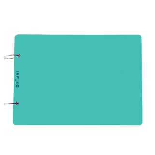 Dřevěný skicák - tyrkysový