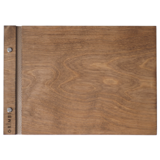 Dřevěné fotoalbum - světle hnědá bříza